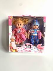27CM DOLL W/LIGHT & MUSIC 2PCS,