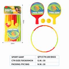 PING-PONG RACKET & HULA HOOP,