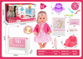 13 INCH DOLL W/SOUND,