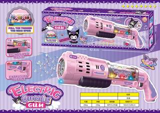 B/0 BUBBLE GUN W/LIGHT & MUSIC,