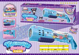 B/0 BUBBLE GUN W/LIGHT & MUSIC,