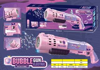 B/0 BUBBLE GUN W/LIGHT & MUSIC,