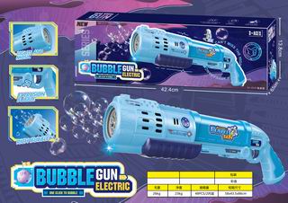 B/0 BUBBLE GUN W/LIGHT & MUSIC,