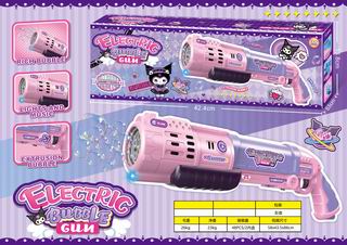 B/0 BUBBLE GUN W/LIGHT & MUSIC,