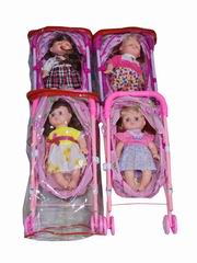 14 INCH DOLL W/SOUND & CART,