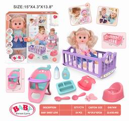 14 INCH DOLL W/SOUND,