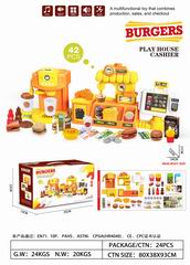 BURGERS HOUSE W/LIGHT & SOUND 42PCS,