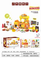 BURGERS HOUSE W/LIGHT & SOUND 39PCS,