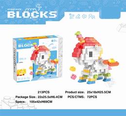 BUILDING BLOCK UNICORN 213PCS,