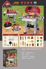 SPRAY BARBECUE TOY W/LIGHT & SOUND 68PCS,