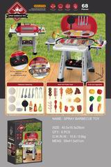 SPRAY BARBECUE TOY W/LIGHT & SOUND 68PCS,