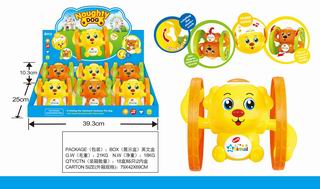 WAND UP DOG W/LIGHT & MUSIC 6PCS,