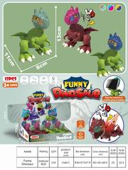 DINOSAUR W/LIGHT & SOUND 12PCS,