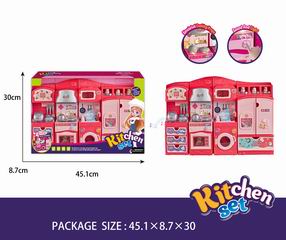 KITCHEN SET W/LIGHT & SOUND,