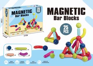 MAGNETIC BAR BLOCKS 25PCS,