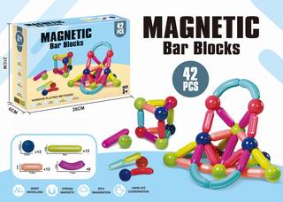 MAGNETIC BAR BLOCKS 42PCS,