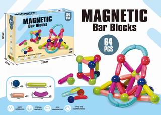 MAGNETIC BAR BLOCKS 64PCS,