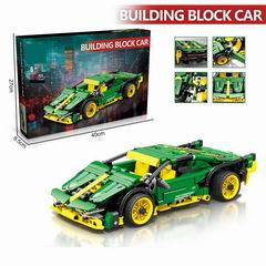 PULL BACK BUILDING BLOCK CAR 639PCS,