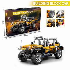 PULL BACK BUILDING BLOCK CAR 573PCS,