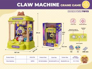 B/O CLAW MACHINE W/MUSIC,