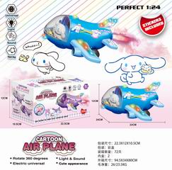 B/O AIRCRAFT W/LIGHT & MUSIC & SPRAY,