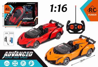 1:16 4 CHANNEL R/C CAR W/LIGHT,