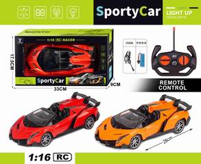 1:16 4 CHANNEL R/C CAR W/LIGHT,