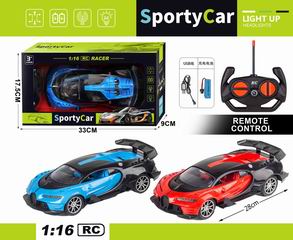 1:16 4 CHANNEL R/C CAR W/LIGHT,
