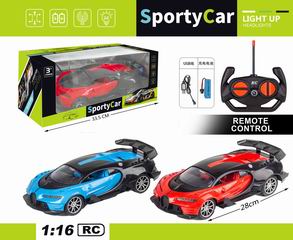1:16 4 CHANNEL R/C CAR W/LIGHT,