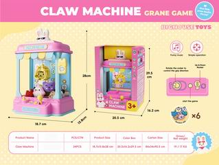 B/O CLAW DOLL MACHINE W/MUSIC,