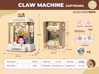 B/O CLAW DOLL MACHINE W/MUSIC,