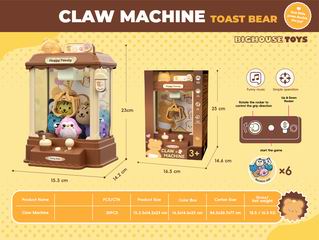 B/O CLAW DOLL MACHINE W/MUSIC,
