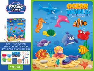 COLOR DOUGH SET 19PCS,