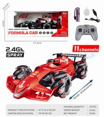2.4G 11 CHANNEL R/C STUNT CAR W/SPRAY,