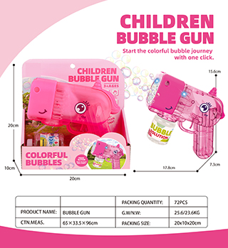 B/O BUBBLE GUN W/LIGHT,
