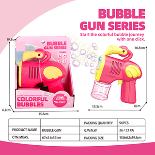 B/O BUBBLE GUN W/LIGHT,