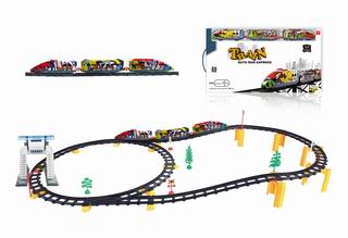 B/O TRACK TRAIN W/LIGHT 63PCS,