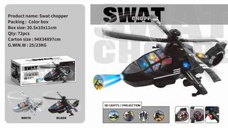 B/O HELICOPTER W/PROJECTION,