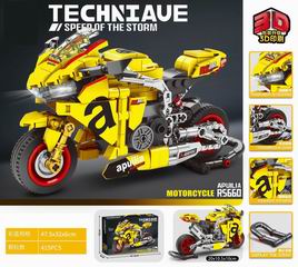 BUILDING BLOCK MOTORCYCLE W/LIGHT 415PCS,