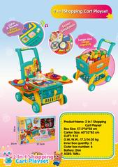 2 IN 1 DIY SHOPPING CART W/LIGHT & SOUND,