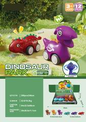 FRICTION DINOSAUR 12PCS,