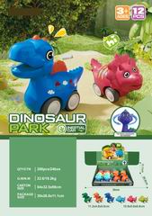 FRICTION DINOSAUR 12PCS,