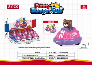 FRICTION BUMPER CAR 8PCS,