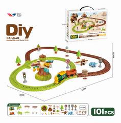 DIY B/O TRACK CAR 101PCS,
