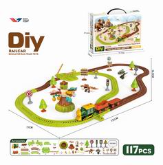 DIY B/O TRACK CAR 117PCS,