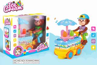 B/O ICE CREAM CAR W/LIGHT,