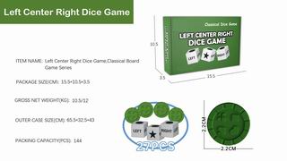 LEFT CENTER RIGHT DICE GAME,