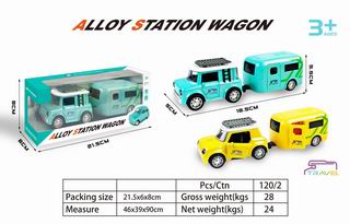 PULL BACK DIE-CAST CAR W/LIGHT & SOUND,