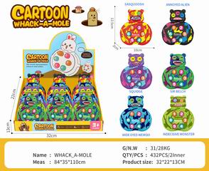 WHACK-A-MOLE GAME MACHINE 18PCS,