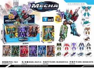 7 IN 1 DEFORMATION CAR 12PCS,